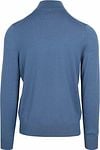 Suitable Merino Half Zip Trui Ink Blauw Product / Achterkant