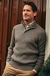 Suitable Mou Half Zip Pullover Anthracite Model / Voorkant