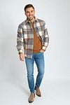 Suitable Overshirt August Wool Blend Grijs Model / Voorkant