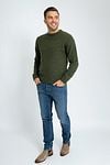 Suitable Pullover Tweed Wool Blend Grün Model / Voorkant
