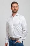 Suitable White Shirt Slim Fit DR-01 Model / Voorkant with Emiel