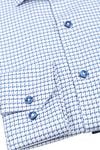 Suitable Shirt Check Print Blue Product / Detail