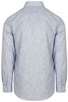 Suitable  Shirt Cotton Slub Stripes Blue Product / Achterkant
