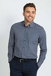 Suitable Shirt Print Navy Model / Voorkant with Bram