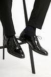 Suitable Schnürschuhe Lackleder Schwarz Model / Voorkant