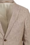 Suitable Blazer Pepita Linen Beige Product / Detail