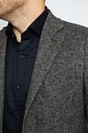 Suitable Birds Eye Sport Jacket Merino Wool Anthracite Model / Detail