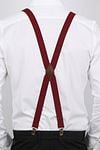 Suitable Suspenders X-Model Bordeaux Model / Achterkant
