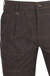 Suitable Chino Pico Pleat Checkered Brown Product / Detail