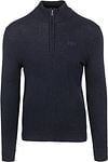 Superdry Henley Essential Half Zip Navy M6110640A-5EJ order online | Suitable