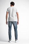 T-Shirt Petrol Myrtle Beach Impression Blanche Model / Achterkant