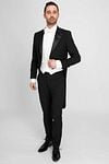 Tailcoat Wool Blend Prague Model / Voorkant