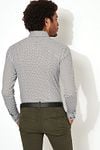 Desoto Overhemd Kent Grafische Print Taupe Product / Achterkant