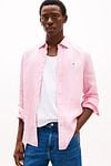 Tommy Hilfiger Chemise De Lin Rose Model / Voorkant