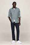 Tommy Hilfiger Chemise Oxford A Carreaux Vert Model / Voorkant