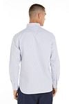 Tommy Hilfiger Oxford Overhemd Streep Lichtblauw Model / Achterkant