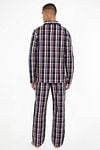 Tommy Hilfiger Pyjama Set Plaid Dark Blue Model / Achterkant