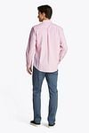 Tommy Hilfiger Poplin Shirt Stripes Pink Model / Achterkant