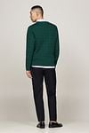 Tommy Hilfiger Pullover Cable Dark Green Model / Achterkant