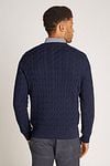Tommy Hilfiger Pullover Cable Navy Model / Achterkant