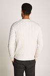 Tommy Hilfiger Pullover Cable Off White Model / Achterkant