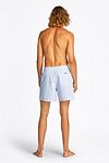 Tommy Hilfiger Short de Bain Rayures Bleu Clair Model / Achterkant