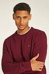 Tommy Hilfiger Structure Trui Bordeaux Red Model / Voorkant