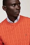 Tommy Hilfiger Pullover Cable Orange Model / Detail