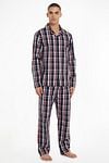 Tommy Hilfiger Pyjama Set Plaid Dark Blue Model / Voorkant