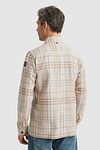 Vanguard Overshirt Checks Beige Model / Voorkant