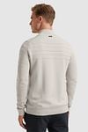 Vanguard Cardigan Cotton Modal Blend Beige Model / Achterkant