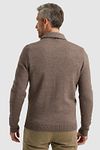 Vanguard Cardigan Wool Blend Brown Model / Achterkant