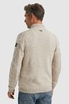 Vanguard Cardigan Wool Blend Ecru Model / Achterkant