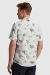 Vanguard Short Sleeves Overhemd Bloemen Ecru Model / Achterkant