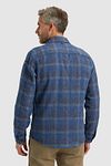 Vanguard Overshirt Brushed Checks Blue Model / Achterkant