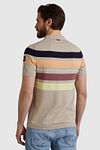 Vanguard Knitted Polo Shirt Beige Model / Achterkant