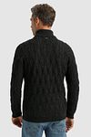 Vanguard Pullover Half Zip Heavy Knit Black Model / Achterkant