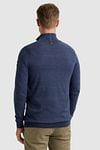 Vanguard Pullover Half Zip Melange Dark Blue Model / Voorkant