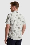 Vanguard Short Sleeves Shirt Flowers Ecru Model / Achterkant