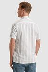 Vanguard Short Sleeve Shirt Dobby Stripe Green Model / Achterkant