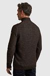Vanguard Trui Half Zip Wol Bruin Model / Achterkant