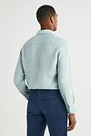 Hackett Chemise Garment Dyed Vert Model / Achterkant
