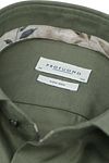 Profuomo Chemise Twill Vert Olive Product / Detail
