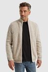 Vanguard Vest Wol Blend Ecru Model / Voorkant