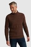 Vanguard Knitted Turtleneck Brown Model / Voorkant