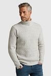 Vanguard Pullover Half Zip Structure Ecru Model / Voorkant