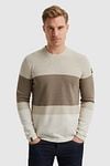 Vanguard Pullover Stripe Beige Model / Voorkant