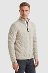 Vanguard Pullover Half Zip Structure Wool Blend Ecru Product / Detail