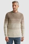 Vanguard Knitted Pullover Stripe Beige Model / Voorkant