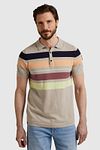 Vanguard Knitted Polo Shirt Beige Model / Voorkant